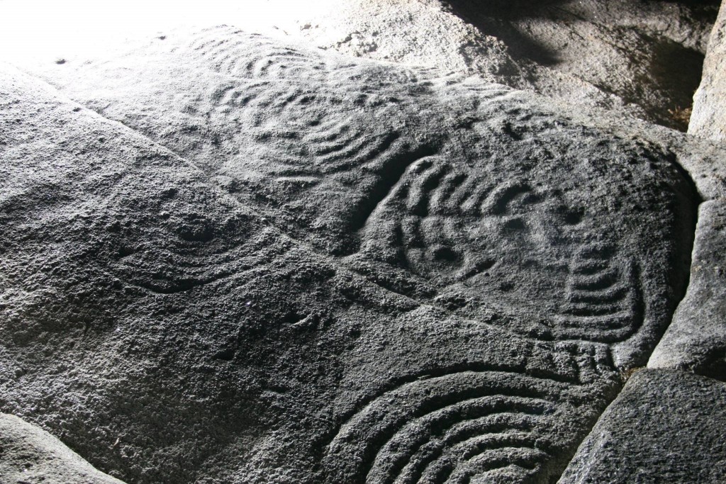 Petroglifos no xacemento da Cabeciña / Prehistoric rock art on A Cabeciña site
